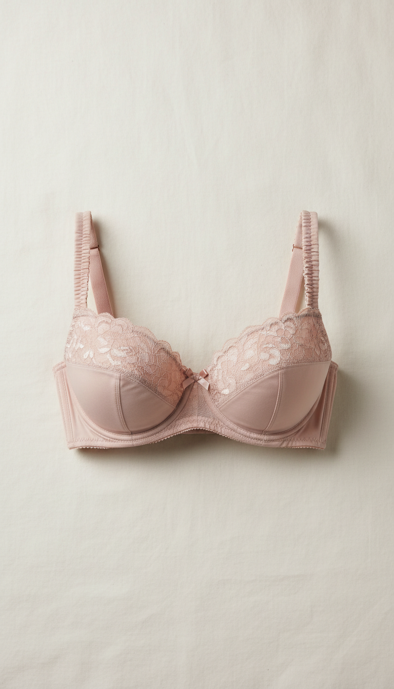 Porcelain Blush balconette bra