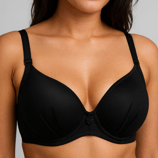 Self Doted Foam Padded Bra – Comfortable Everyday Support & Perfect Fit | Black