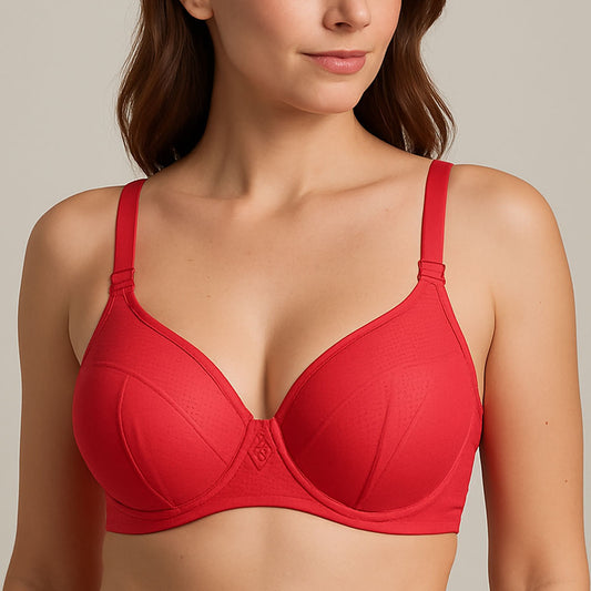 Self Doted Foam Padded Bra – Comfortable Everyday Support & Perfect Fit | RED