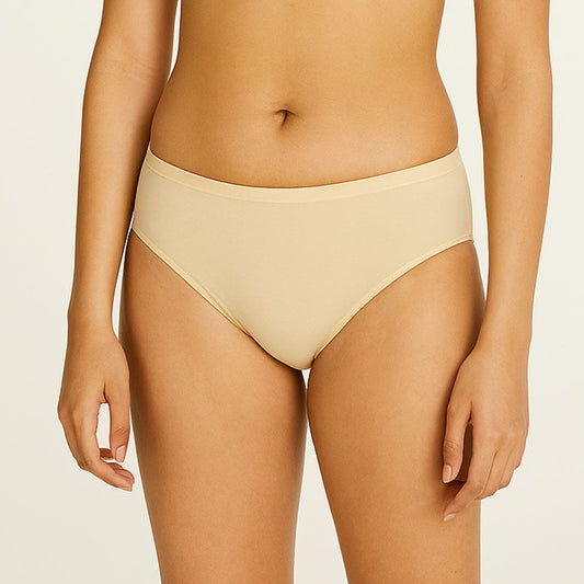 Super Soft Cotton High Waist Panty - Skin