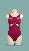 Magenta Pulse Cut-Out Bodysuit